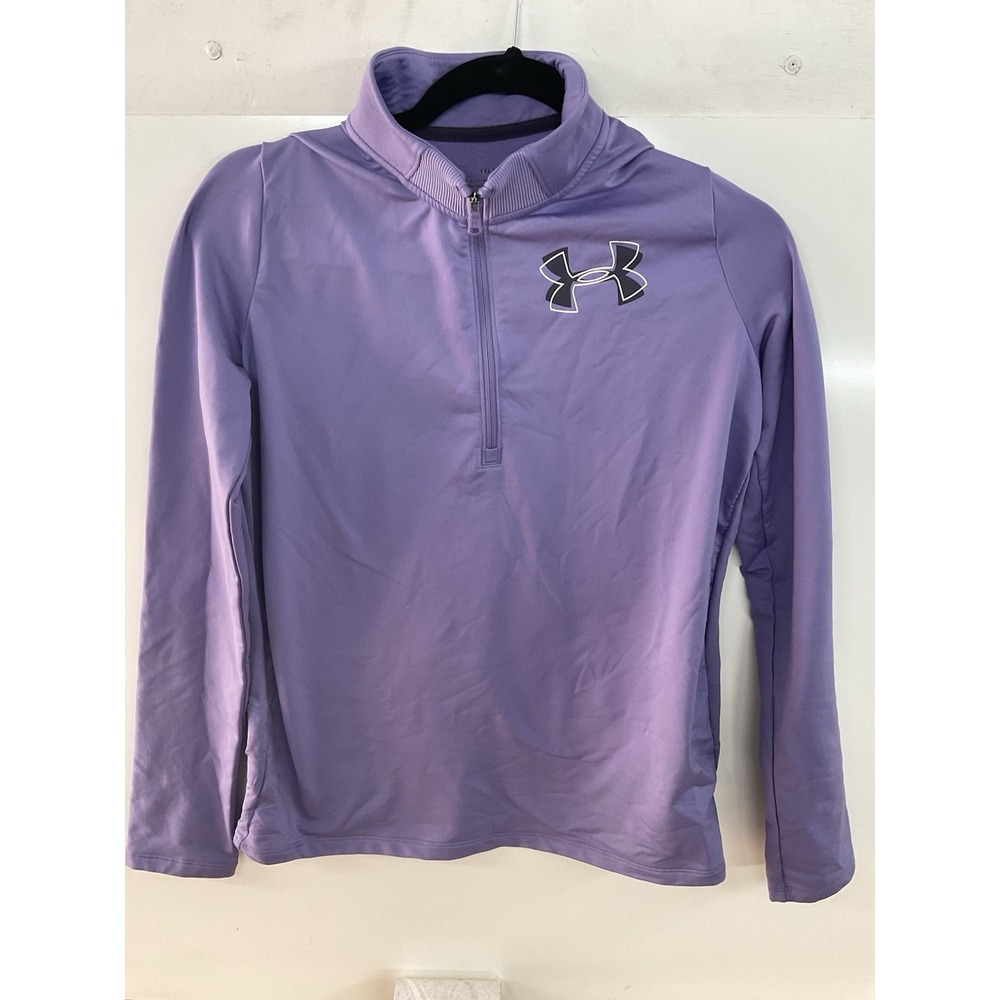 Under Armour - ColdGear Half Zip‎ Sweatshirt - Girls - YXL - Purple